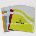 A4 Index Divider Twin Pocket Paper File Folders for Ringbinder